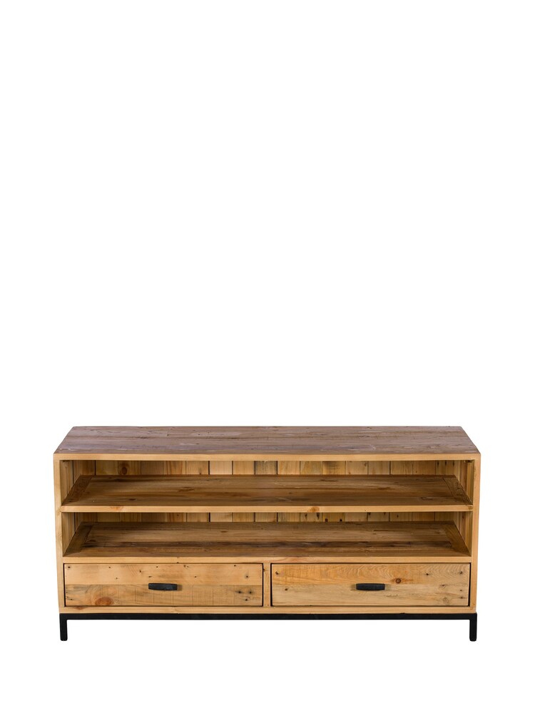 Barker and Stonehouse Brown Yukon Reclaimed Wood TV Unit - Image 2 of 5