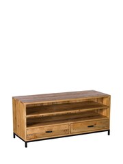 Barker and Stonehouse Brown Yukon Reclaimed Wood TV Unit - Image 3 of 5