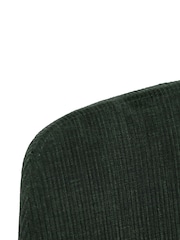 Barker and Stonehouse Green Emmett Corduroy Fabric Dining Chair - Image 5 of 6