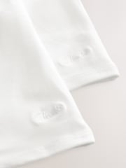 Clarks White Girls Short Sleeve School Shirts 2 Pack - Image 4 of 5