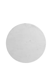 Barker and Stonehouse Dark Brown Calliope Marble 50cm End Table - Image 4 of 5