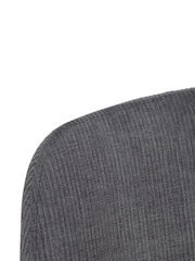 Barker and Stonehouse Grey Emmett Corduroy Fabric Dining Chair - Image 5 of 6