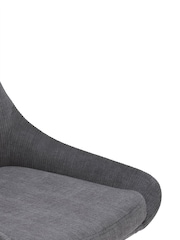 Barker and Stonehouse Grey Emmett Corduroy Fabric Dining Chair - Image 6 of 6