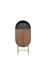 Barker and Stonehouse Brown Betsy Rattan Wine Cabinet - Image 2 of 5