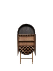 Barker and Stonehouse Brown Betsy Rattan Wine Cabinet - Image 4 of 5