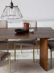 Barker and Stonehouse Brown Sirona Solid Wood 220cm Dining Table - Image 1 of 4