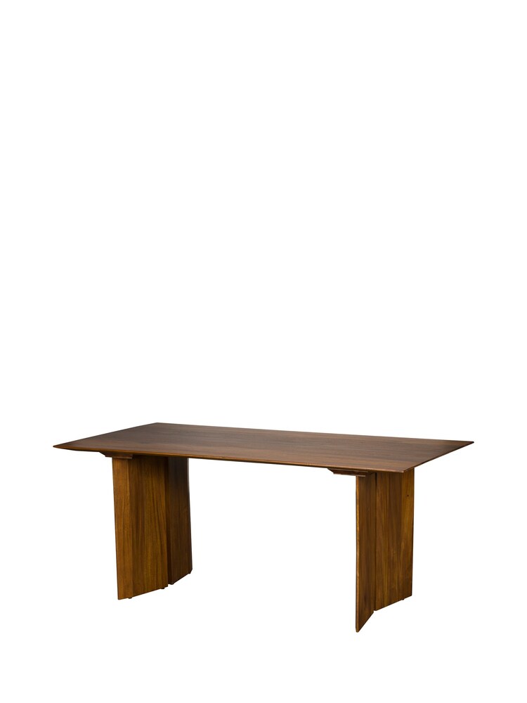 Barker and Stonehouse Brown Sirona Solid Wood 220cm Dining Table - Image 2 of 4