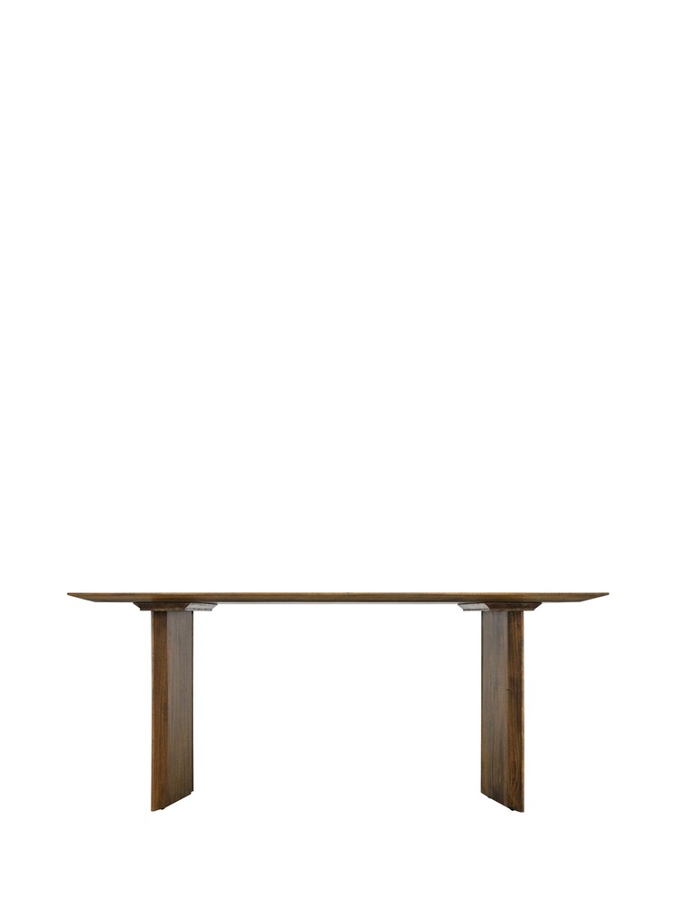 Barker and Stonehouse Brown Sirona Solid Wood 220cm Dining Table - Image 4 of 4