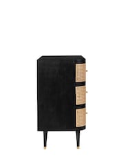 Barker and Stonehouse Sandblasted Black Nyx Rattan Chest Of Drawers - Image 5 of 6