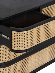 Barker and Stonehouse Sandblasted Black Nyx Rattan Chest Of Drawers - Image 6 of 6