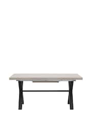 Barker and Stonehouse Grey Kalmer Concrete Look 6-8 Seater Extending Dining Table - Image 2 of 6