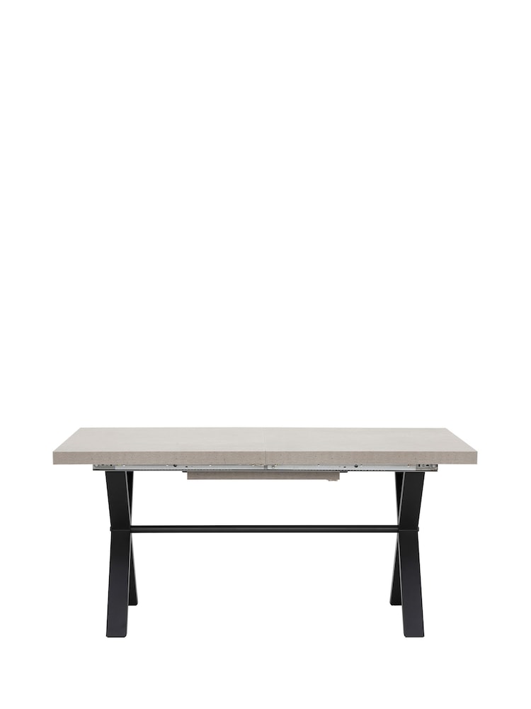 Barker and Stonehouse Grey Kalmer Concrete Look 6-8 Seater Extending Dining Table - Image 2 of 6