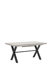 Barker and Stonehouse Grey Kalmer Concrete Look 6-8 Seater Extending Dining Table - Image 3 of 6