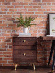 Barker and Stonehouse Brown Modi Reclaimed Wood Filing Cabinet - Image 1 of 6