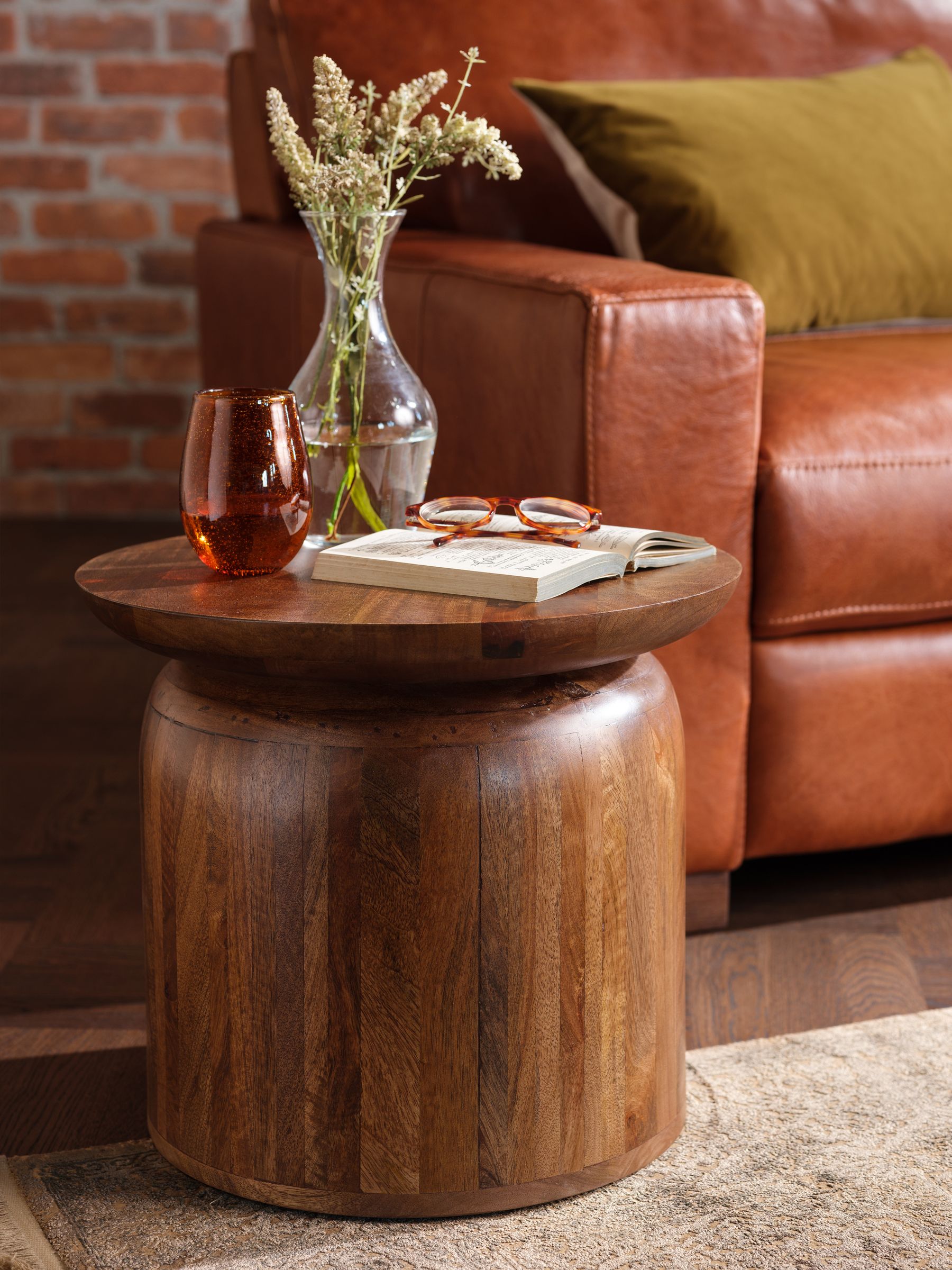 Buy Barker and Stonehouse Dark Brown Pandora 46cm Mango Wood Side Table from the Next UK online shop