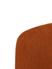Barker and Stonehouse Orange Emmett Corduroy Fabric Dining Chair - Image 5 of 6