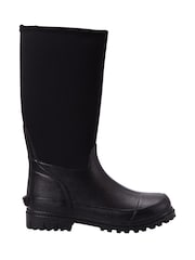 Mountain Warehouse Black Mucker Womens Water Resistant Neoprene Long Boots - Image 1 of 6