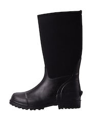 Mountain Warehouse Black Mucker Womens Water Resistant Neoprene Long Boots - Image 2 of 6