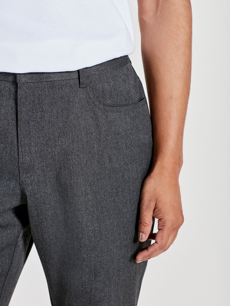 Grey Smart Jean Style Trousers - Image 5 of 10