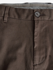 Brown Slim Fit Stretch Printed Soft Touch Chino Trousers - Image 7 of 8