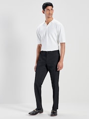 Black Smart Twill Joggers - Image 2 of 9