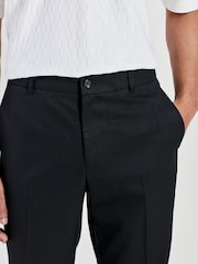 Black Smart Twill Joggers - Image 5 of 9