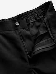Black Smart Twill Joggers - Image 8 of 9