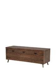 Barker and Stonehouse Brown Modi Blanket Box - Image 4 of 6