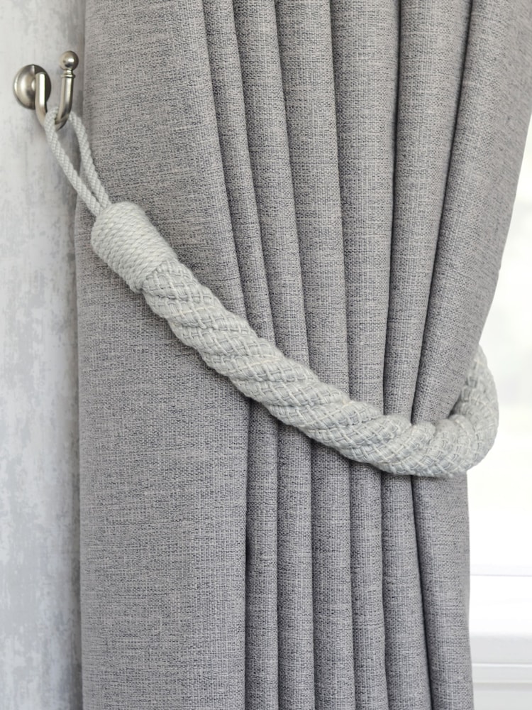 Laura Ashley Set of Two Felton Rope Tie Backs - Image 1 of 3 Laura Ashley Set of Two Felton Rope Tie Backs - Image 1 of 3
