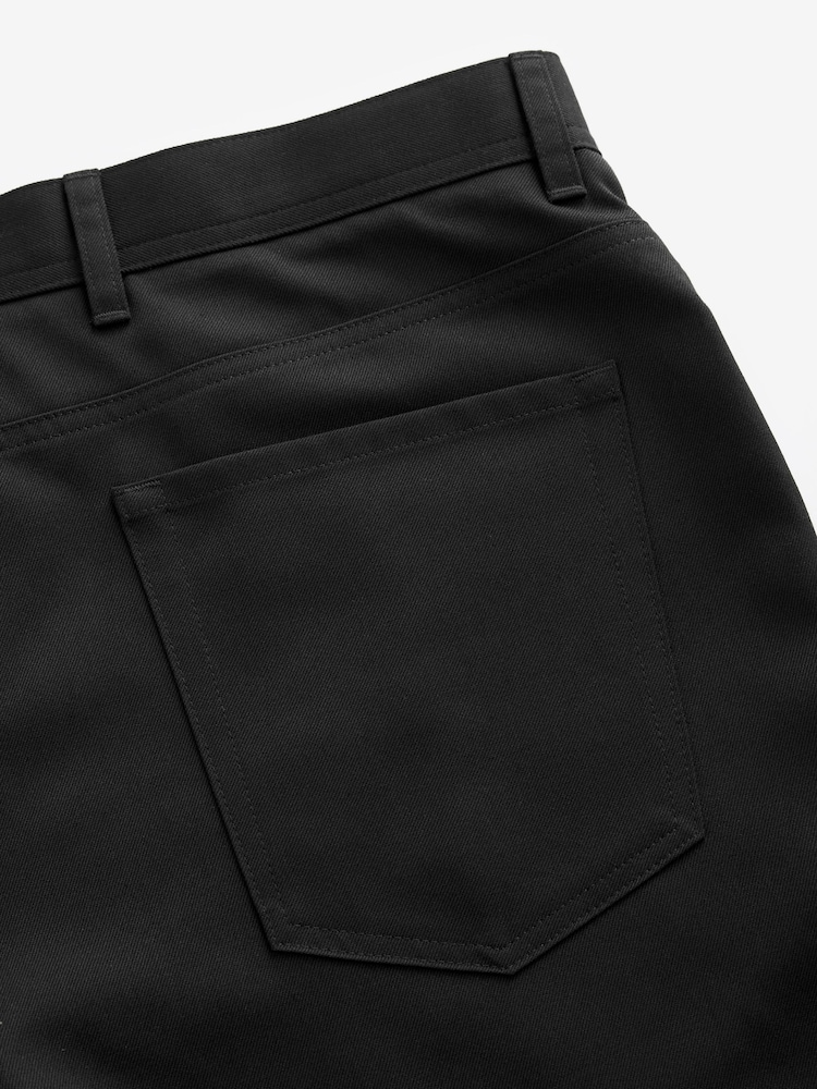 Black Smart Jean Style Trousers - Image 10 of 11