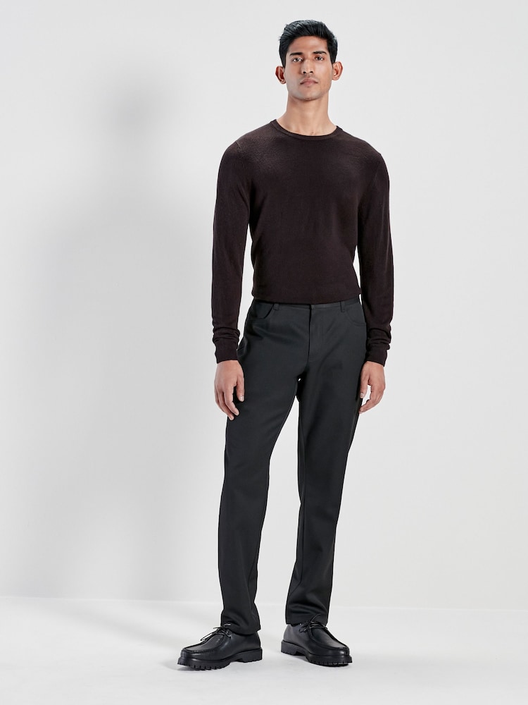 Black Smart Jean Style Trousers - Image 3 of 11