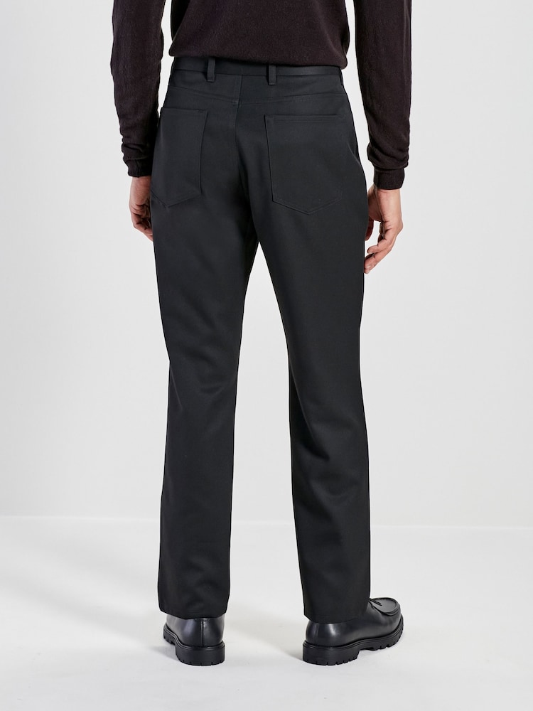 Black Smart Jean Style Trousers - Image 5 of 11