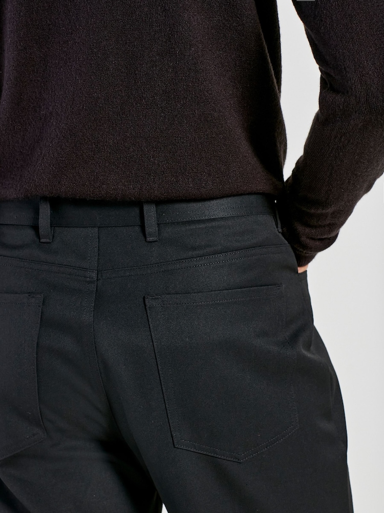 Black Smart Jean Style Trousers - Image 7 of 11