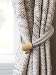 Laura Ashley Grey Set of Two Adelie Magnetic Tiebacks - Image 1 of 3