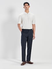Navy Blue Smart Twill Joggers - Image 2 of 8