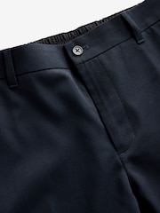 Navy Blue Smart Twill Joggers - Image 6 of 8