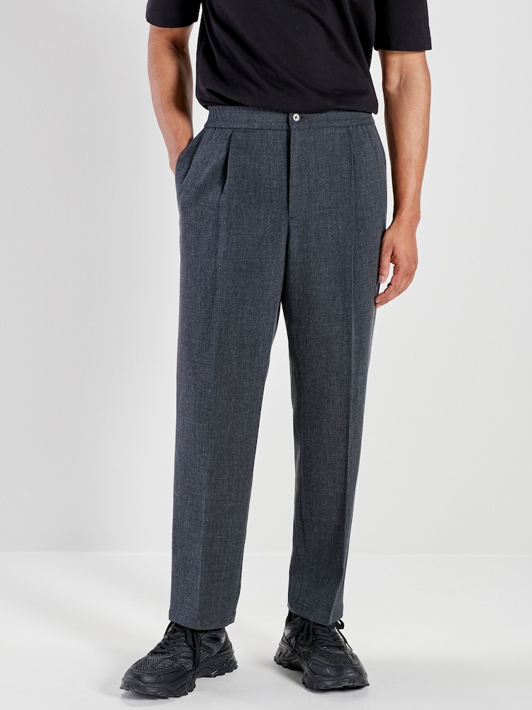 Charcoal Grey Relaxed Fit EDIT Jogger Trousers - Image 1 of 9