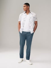 Mid Blue Motionflex Stretch Jersey Joggers - Image 4 of 9