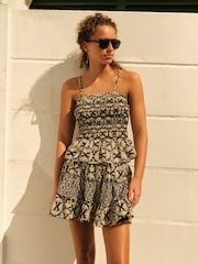 Black/Neutral Printed Co-ord Cami Top - Image 1 of 6