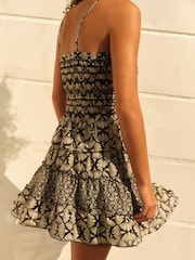 Black/Neutral Printed Co-ord Cami Top - Image 3 of 6