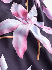 Navy Blue/Pink Floral Kew Collection Bandeau Jumpsuit - Image 7 of 7