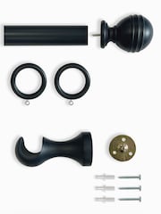 Laura Ashley Black Haywood Curtain Pole - Image 4 of 4