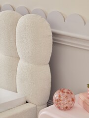 Casual Boucle Natural Oyster Kids Bubble Upholstered Bed - Image 2 of 6