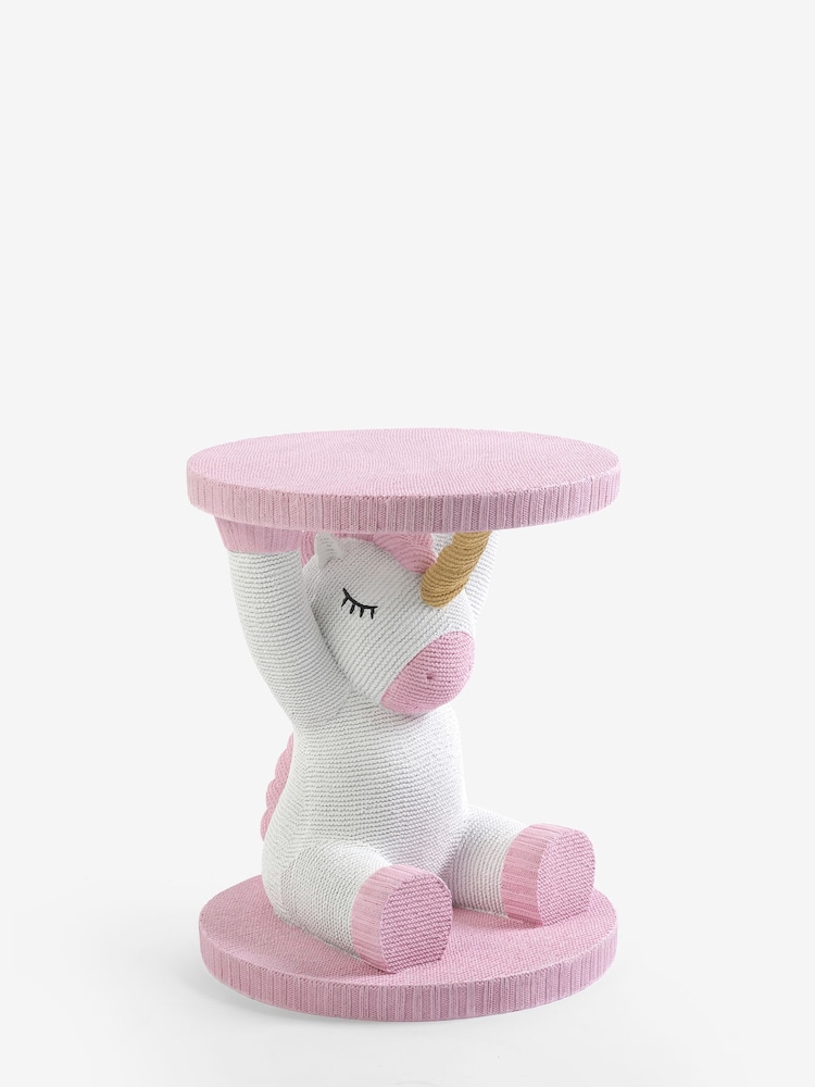 Pink Unicorn Kids Bedside Table - Image 5 of 5