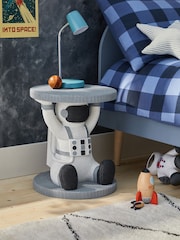 Grey Spaceman Kids Bedside Table - Image 1 of 5