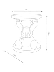 Grey Spaceman Kids Bedside Table - Image 3 of 5