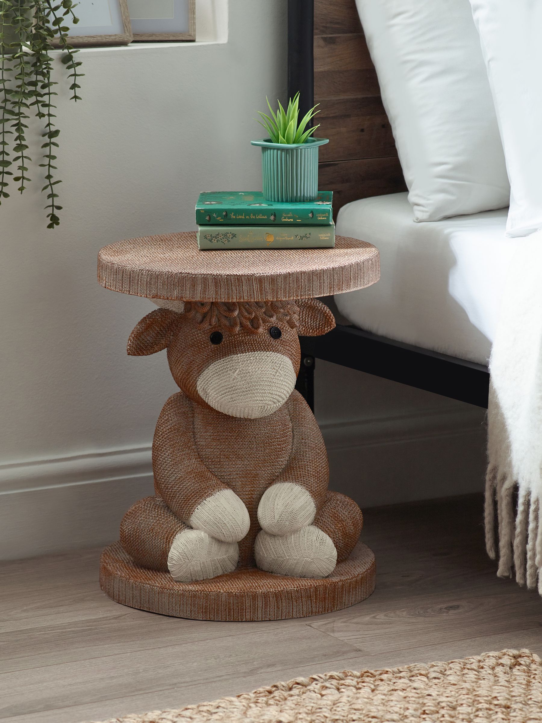 Hamish the highland cow side table discount