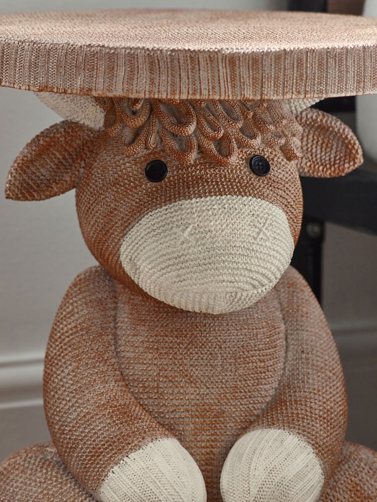 Brown Hamish The Highland Cow Kids Bedside Table - Image 2 of 5
