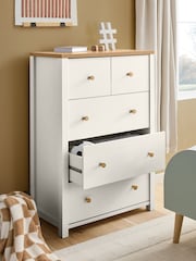 White Malvern Cream Kids Chest of Drawers - Image 3 of 8