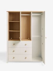 White Malvern Cream Kids Triple Wardrobe - Image 8 of 9